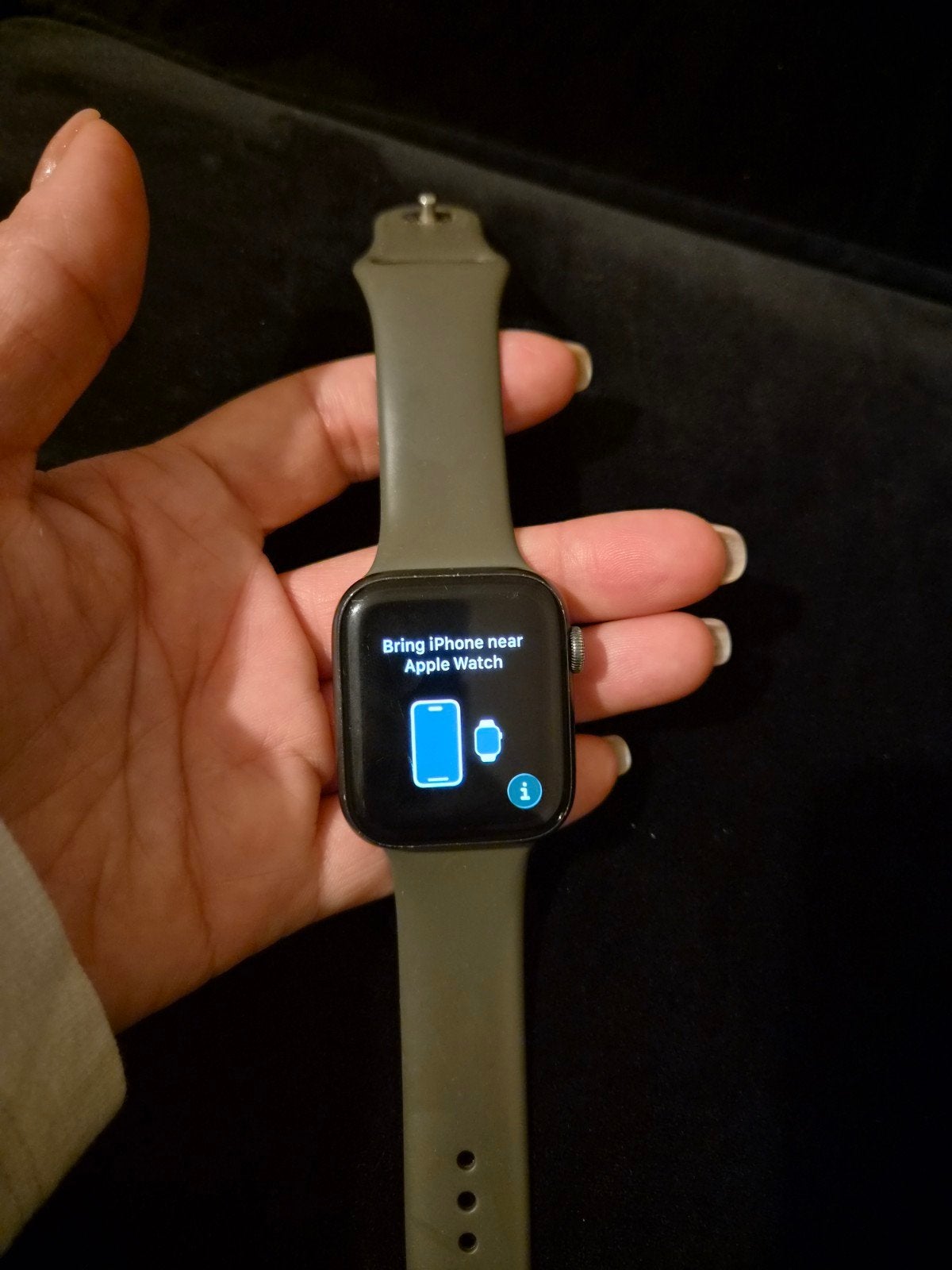 Apple watch 6 serie 44mm, Ophalen, Gebruikt, Apple Watch ⌚️, Zwart