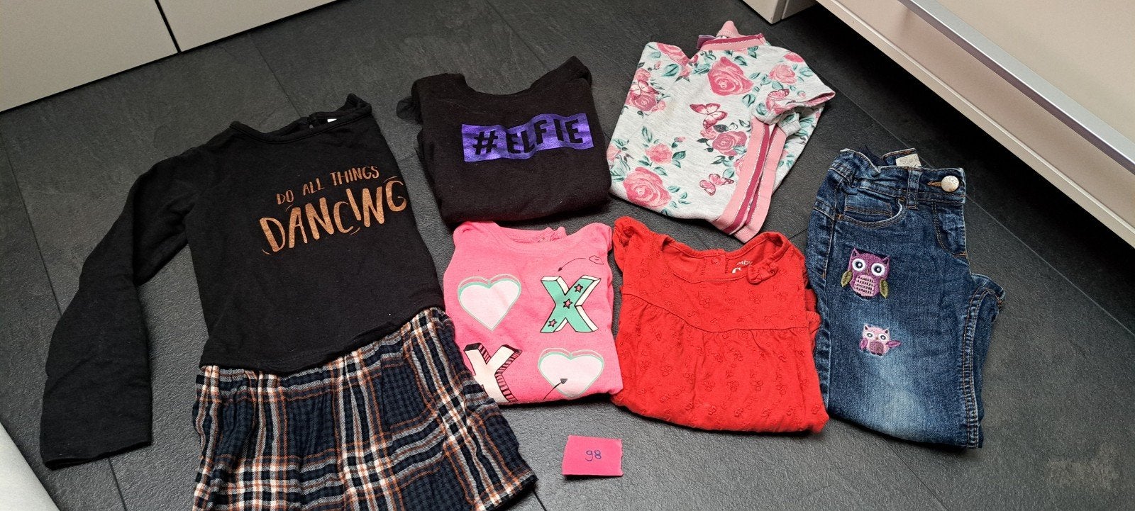 Leuk kledingpakket voor meisjes, maat 98, Gebruikt, Meisje, Ophalen of Verzenden, Setje