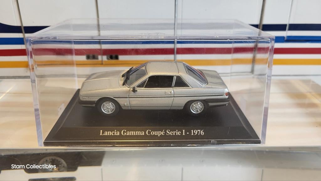 Magazine Models Lancia Gamma Coupe Serie 1 Silver - 1976, Overige merken, Gebruikt, Auto, Ophalen of Verzenden