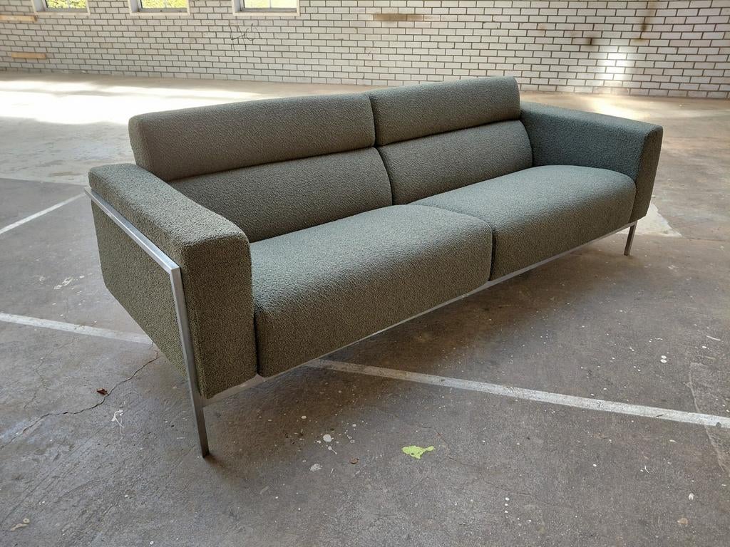 Harvink Kadanz Forum | 3 zitsbank | Groen bouclé, Info@andriesign.nl, Driepersoons, 75 tot 100 cm, Ophalen of Verzenden