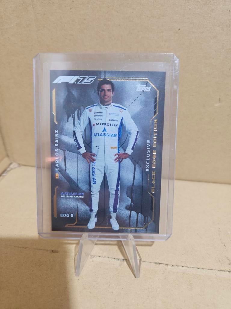 Edg9 Carlos sainz topps turbo attax f1 2025 black edge f175, Hobby en Vrije tijd, Stickers en Plaatjes, Ophalen of Verzenden, Nieuw