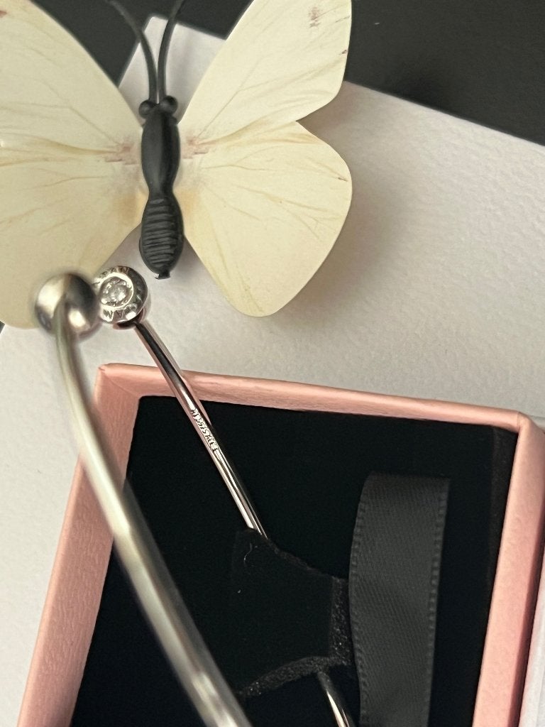 Pandora zilveren open armband, Sieraden, Tassen en Uiterlijk, Met bedels of kralen, Ophalen of Verzenden, Zo goed als nieuw, Zilver