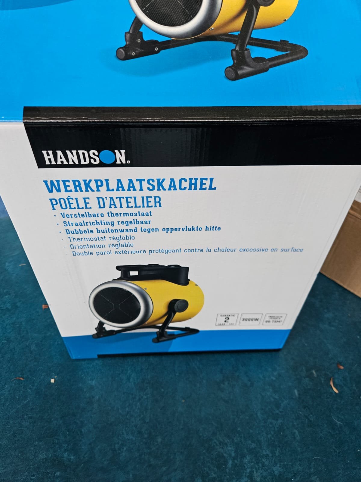 Handson kachel 3000W / 3kW (Moet uiterlijk maandag weg!), Ophalen, Zo goed als nieuw, Afzuiger