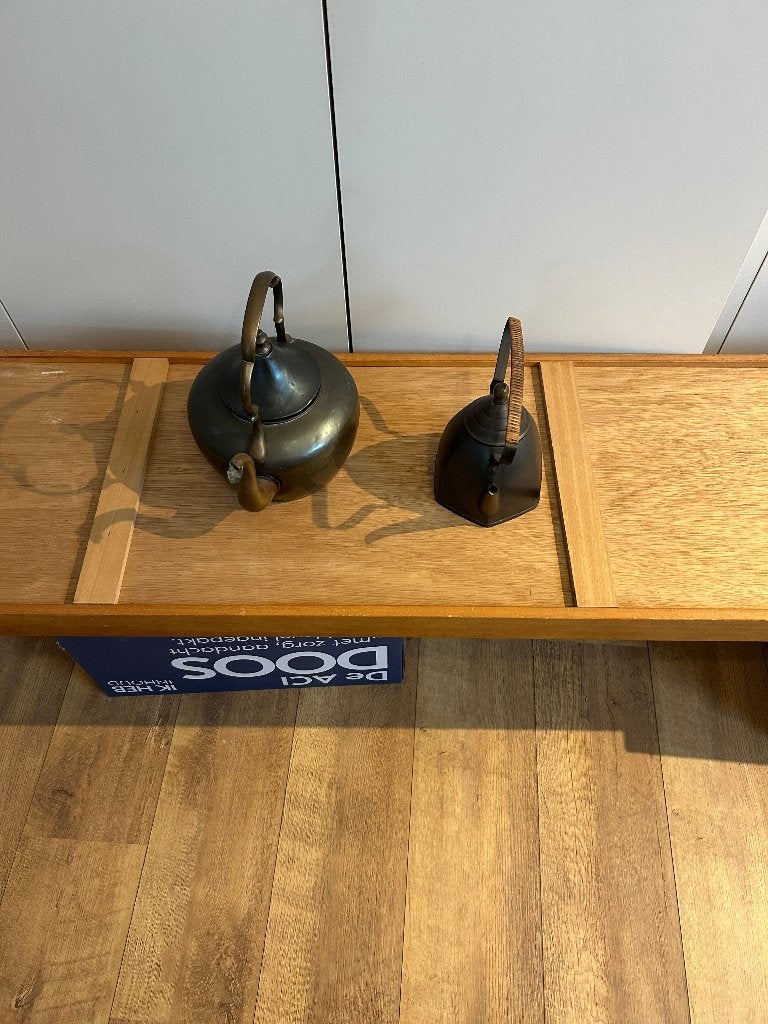 koperen theepot en koffiepot, Ophalen, Koper