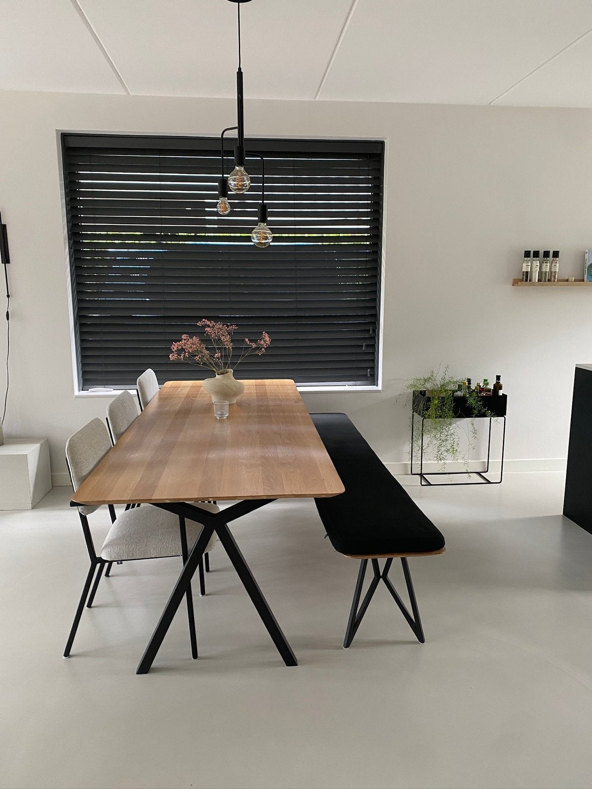 Eethoek set Studio Henk tafel, eetbank en co chair stoelen, Ophalen of Verzenden, Gebruikt, 4 tot 6 stoelen