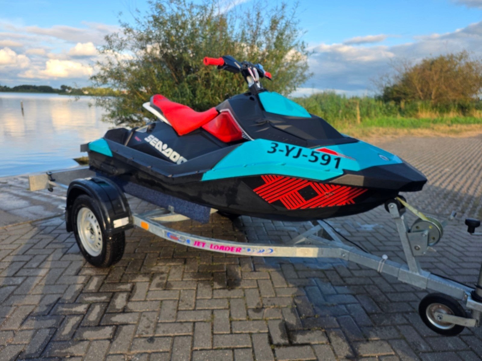 Sea-Doo Spark Trixx 2017 86 uur met trailer, Ophalen of Verzenden, Zo goed als nieuw, Benzine, 70 tot 120 pk