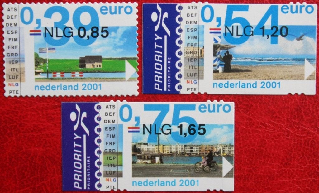 Nederland 2001- nvph 1991-1993 -  Eurozegels, Postzegels en Munten, Postzegels | Nederland, Ophalen of Verzenden, Na 1940, Postfris