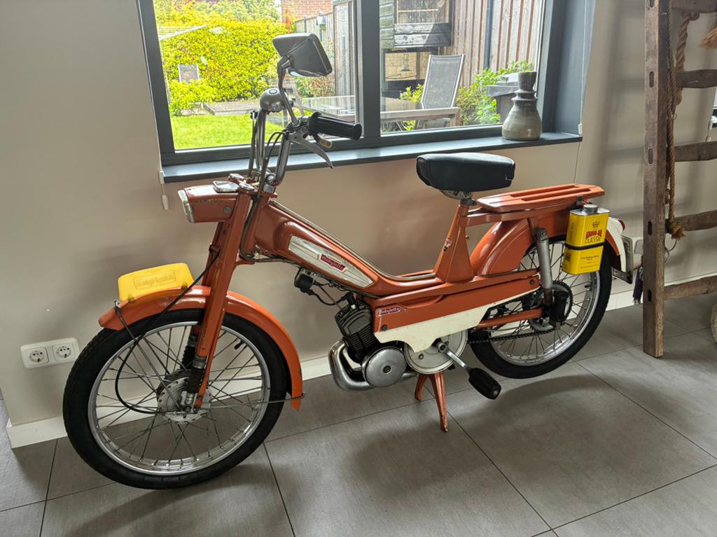 Mooie originele Kaptein Mobylette AV50 met kenteken, Fietsen en Brommers, Maximaal 45 km/u, 0 versnellingen, 49 cc, Ophalen