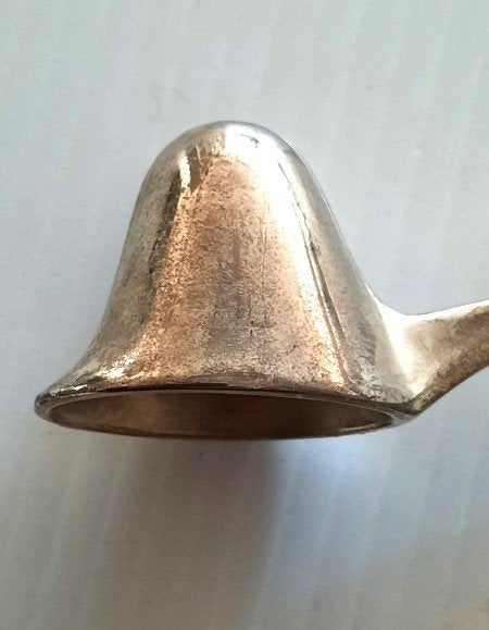 Elegante Verzilverde Kaarsendover - Klassiek Lepelmodel, Ophalen of Verzenden