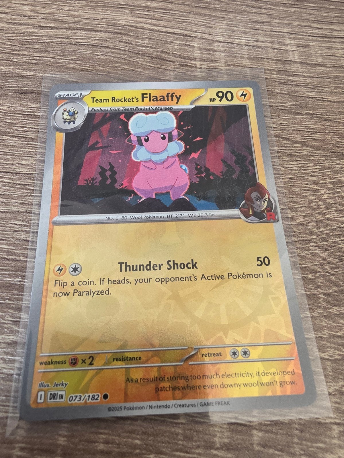 Team Rocket's Flaaffy 073/182  Destined Rivals Reverse Holo, Verzenden, Nieuw, Losse kaart