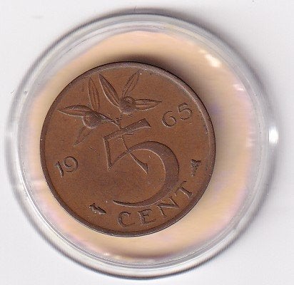 5 Cent 1965 Zeer Fraai, Verzenden, Koningin Juliana, 5 cent, Losse munt