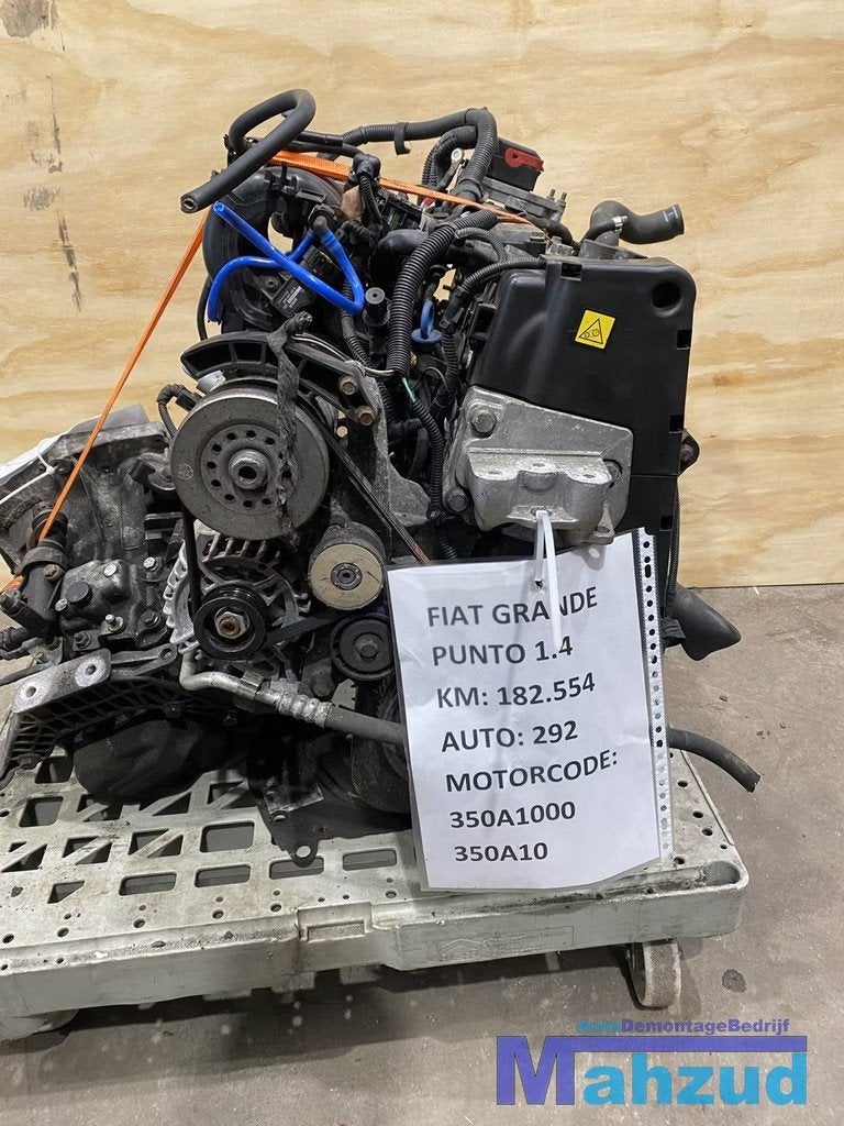 FIAT GRANDE PUNTO 199 1.4 Motorblok motor 350A1000 350A1, Gebruikt, Stellantis Europe S.p.A., Ophalen of Verzenden, Info@stellantis.com