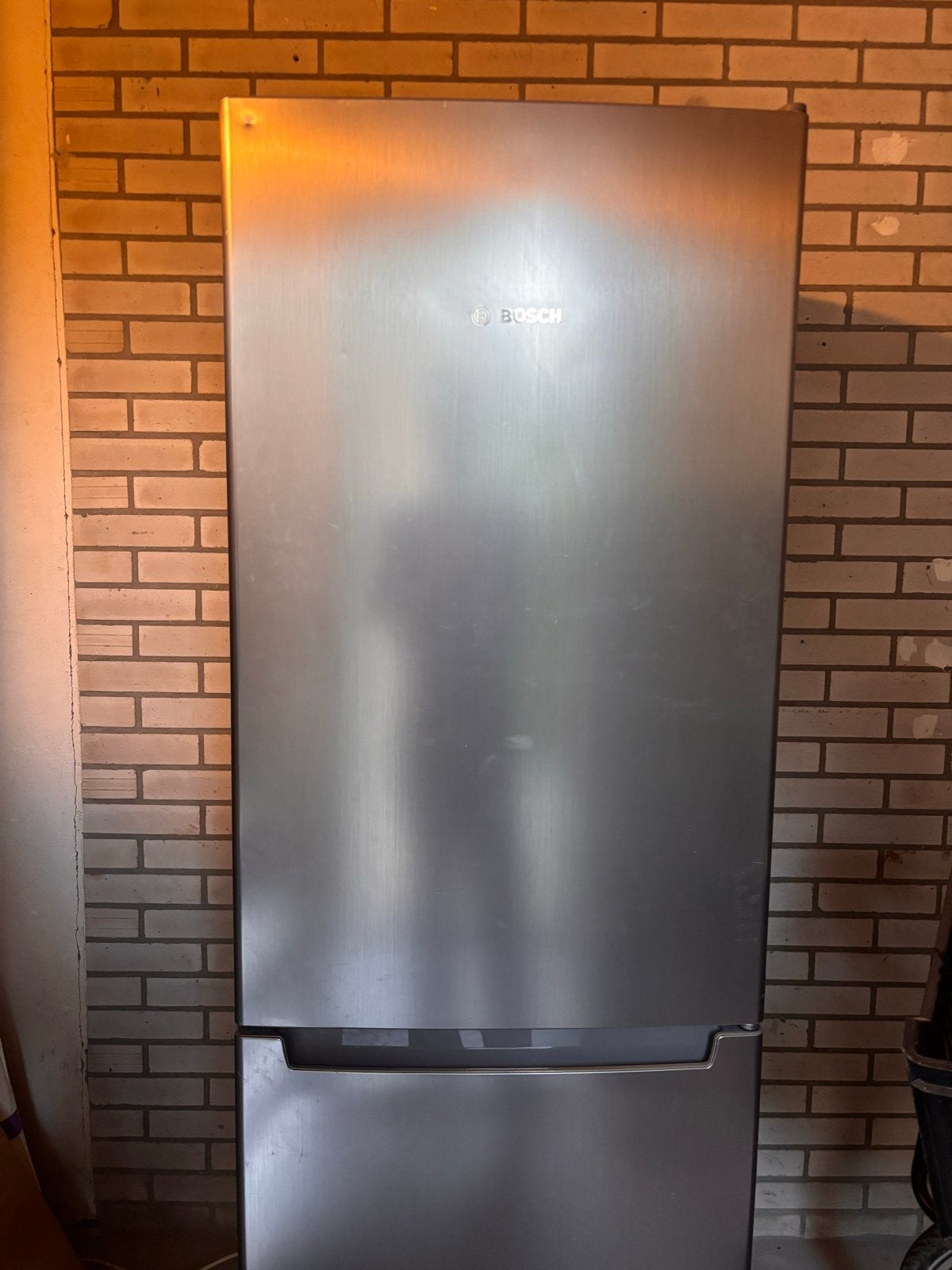 Bosch Koelkast met vriesvak - RVS look, Witgoed en Apparatuur, Ophalen, 200 liter of meer, 60 cm of meer, Met aparte vriezer