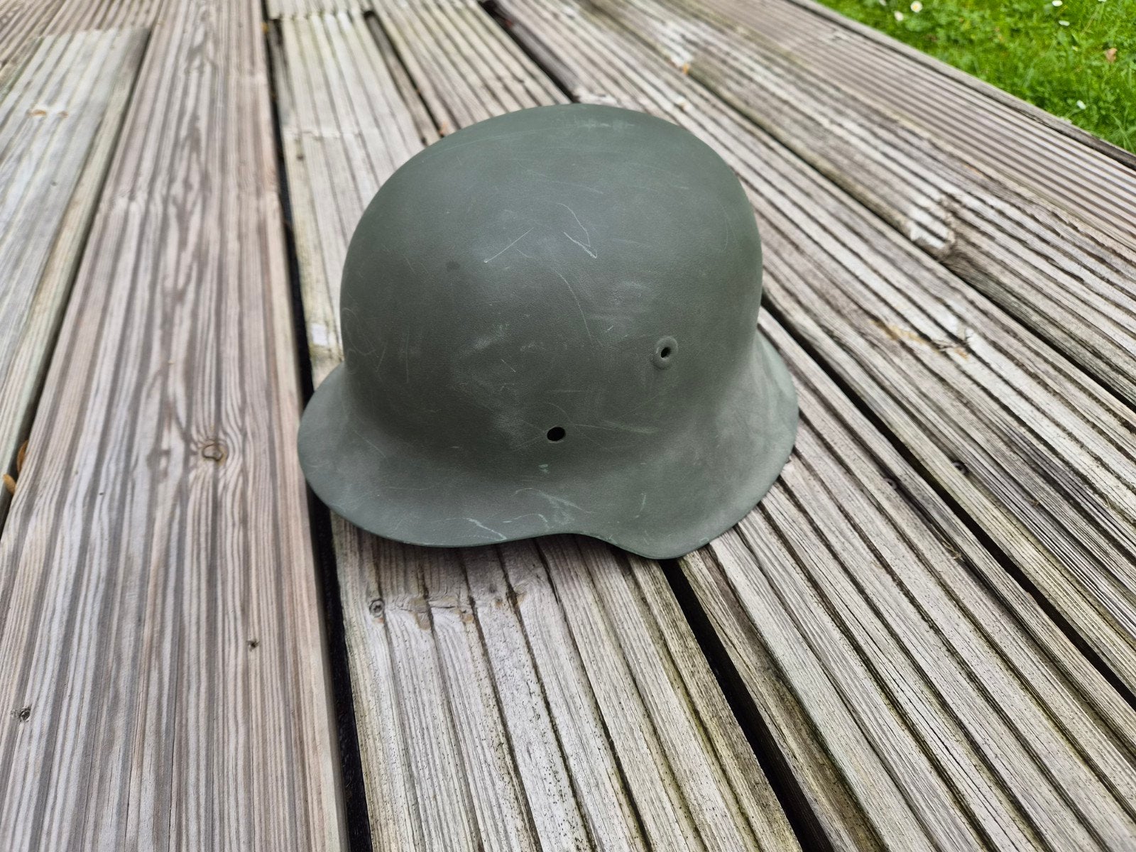 Originele Duitse m42 helm met binnenwerk maat 57, Verzamelen, Ophalen of Verzenden, Duitsland, Helm of Baret