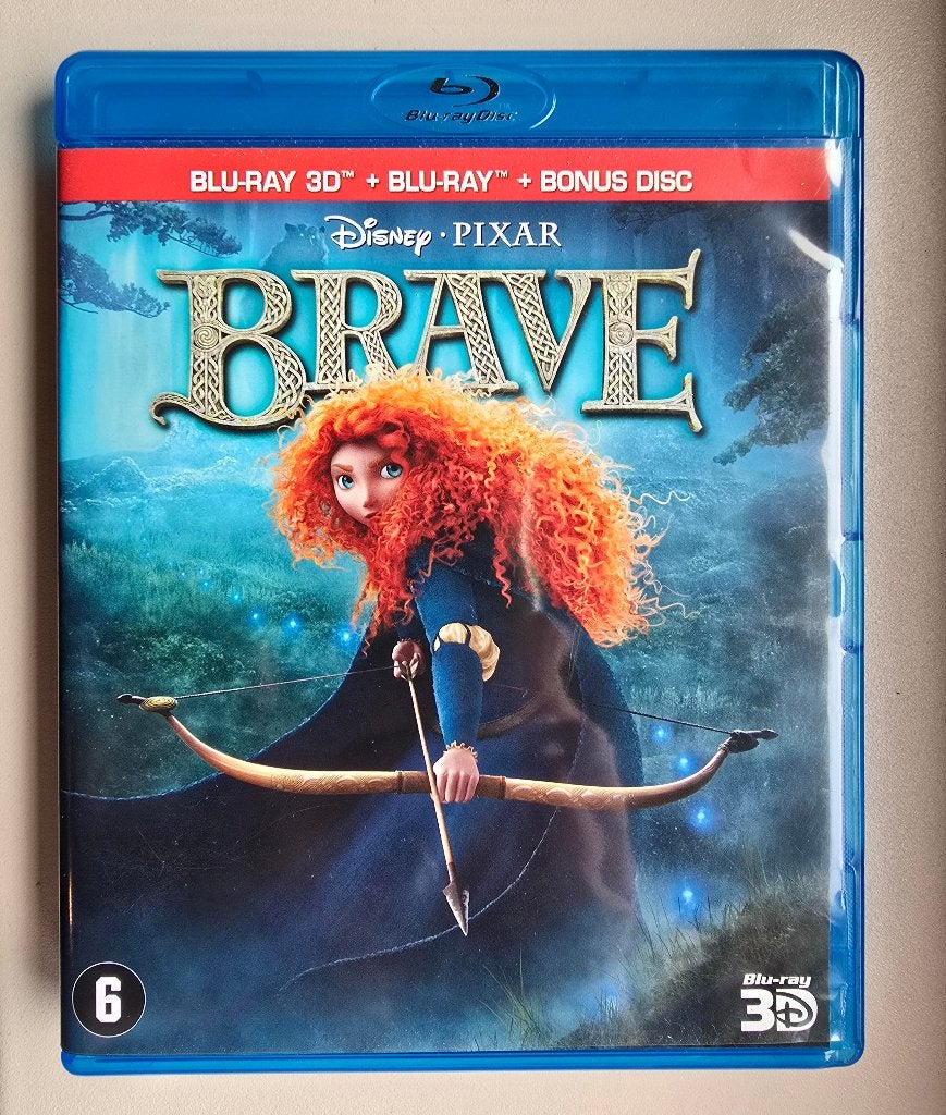 Disney 3d blu ray "Brave", Ophalen of Verzenden, Zo goed als nieuw, Tekenfilms en Animatie