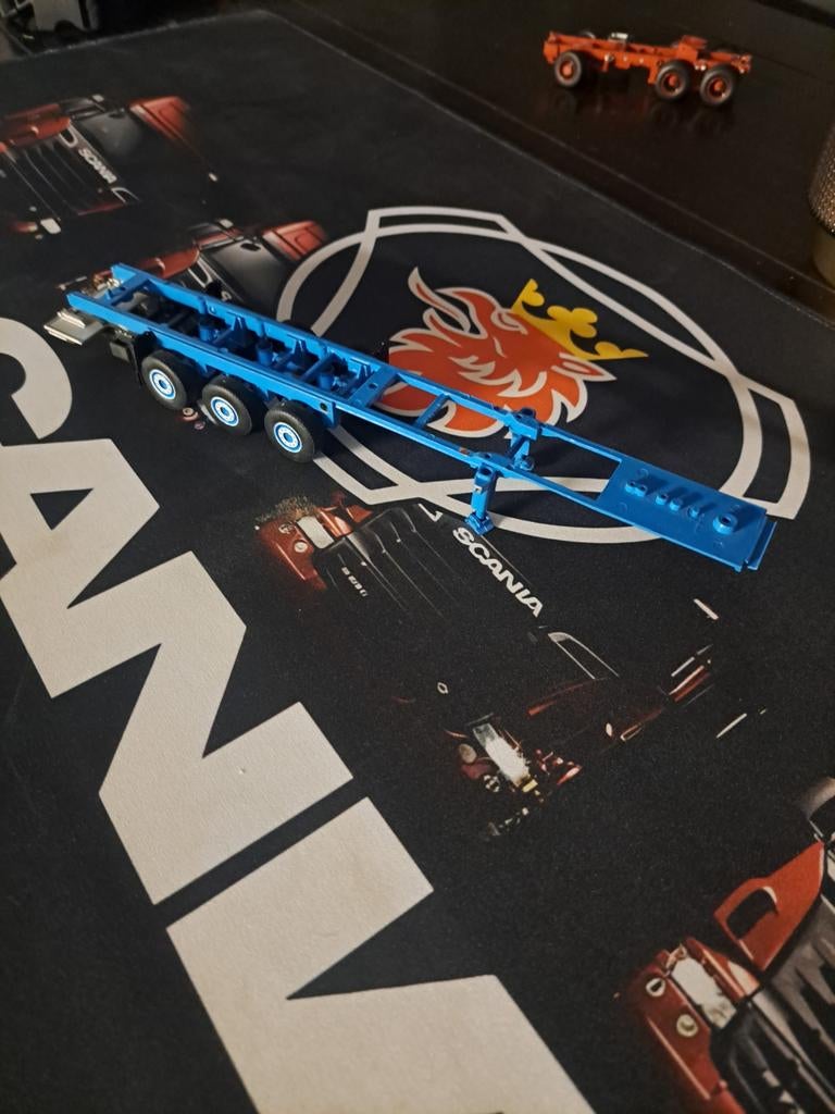 nete wsi verbouw trailer chassis, Hobby en Vrije tijd, Modelauto's | 1:50, Ophalen of Verzenden, Bus of Vrachtwagen, Wsi