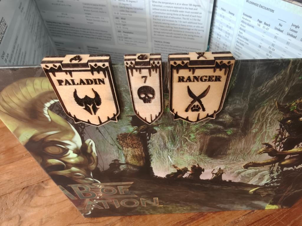 Initiative Trackers - Hout 3mm, Ophalen of Verzenden, Nieuw