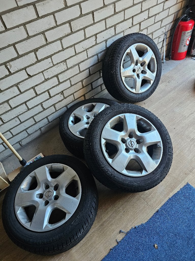 Opel velgen met band, Ophalen, 16 inch, 205 mm, Zomerbanden