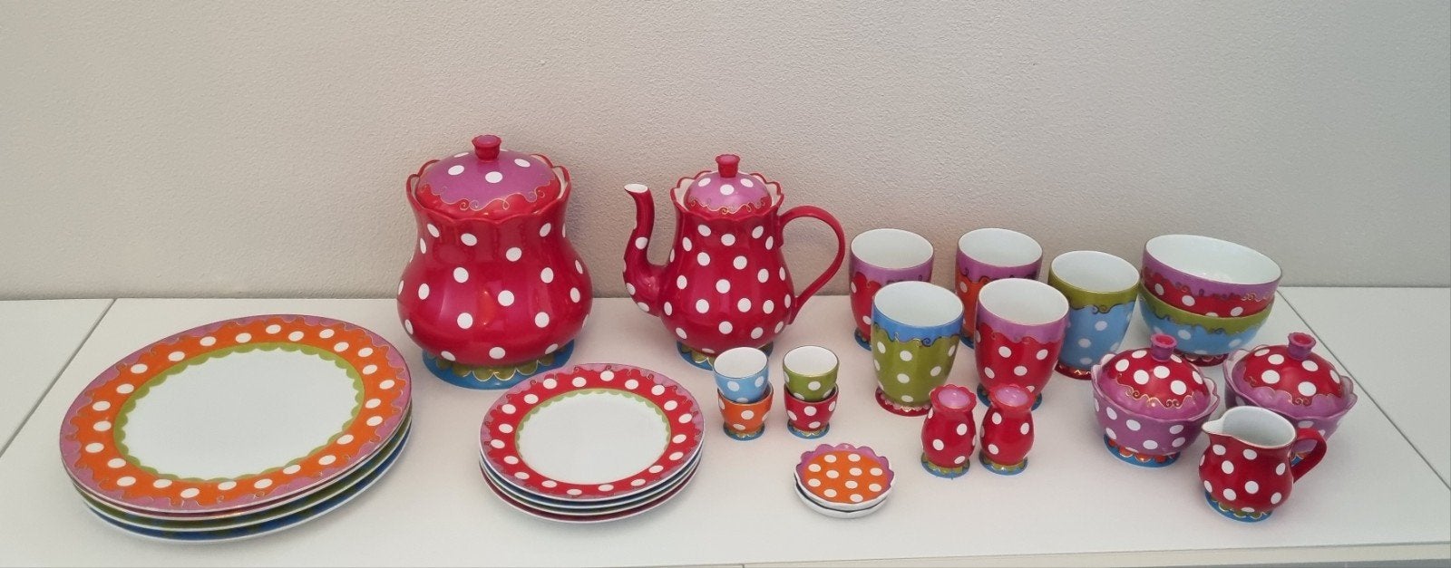 Oilily servies, Ophalen, Zo goed als nieuw, Porselein, Overige stijlen