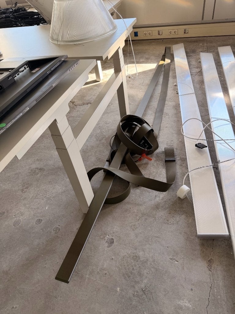 Flos Belt designlamp – Bouroullec – olijfgroen/bruin, Ophalen, Gebruikt