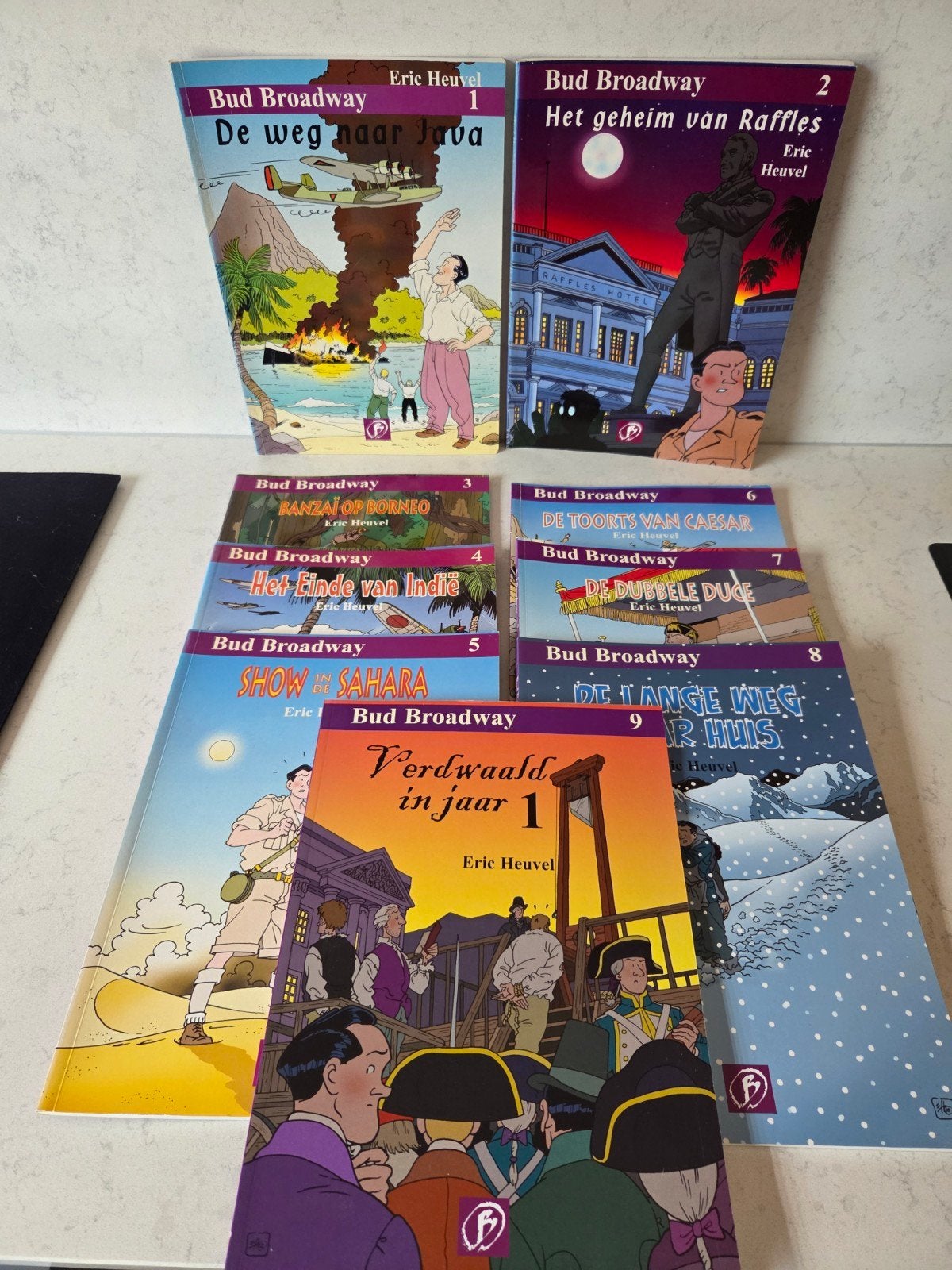 Bud Broadway - Complete serie 1 tm 9 - Eric Heuvel, Complete serie of reeks, Ophalen of Verzenden, Gelezen