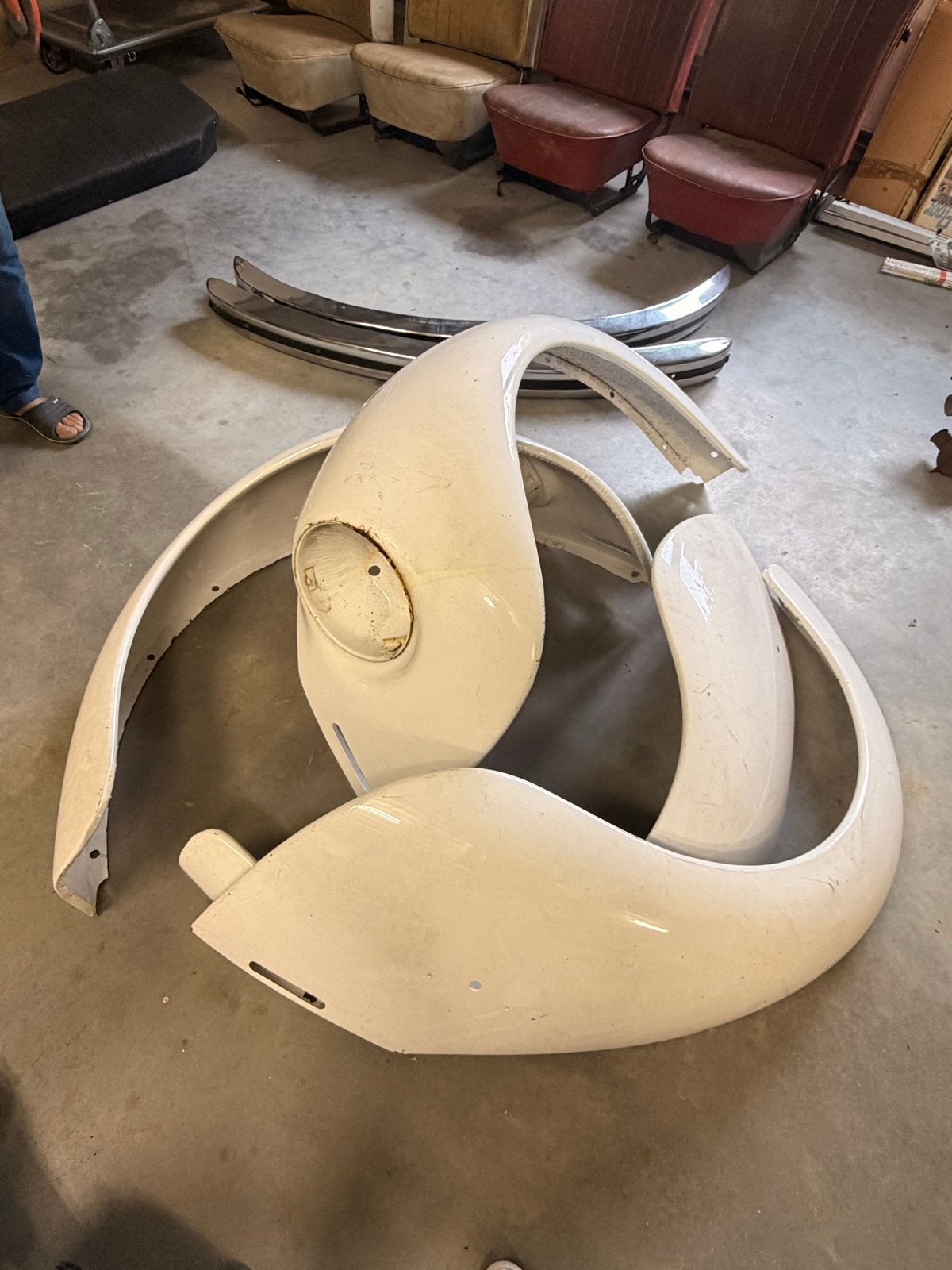 Set van 4 spatborden VW kever 1303, Ophalen