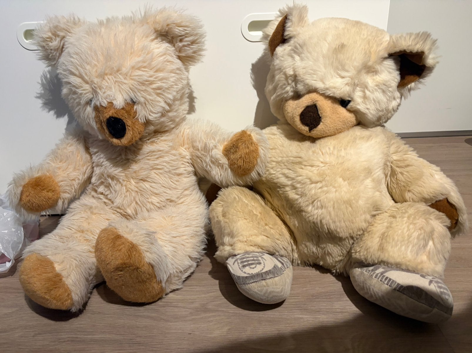 2 vintage grote beren teddy, Ophalen of Verzenden, Zo goed als nieuw, Stoffen beer, Overige merken