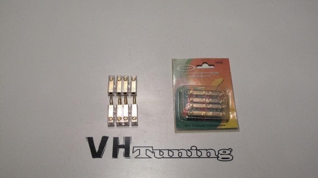 4 voudig banana plug stekkerverbinding, Ophalen of Verzenden, Nieuw