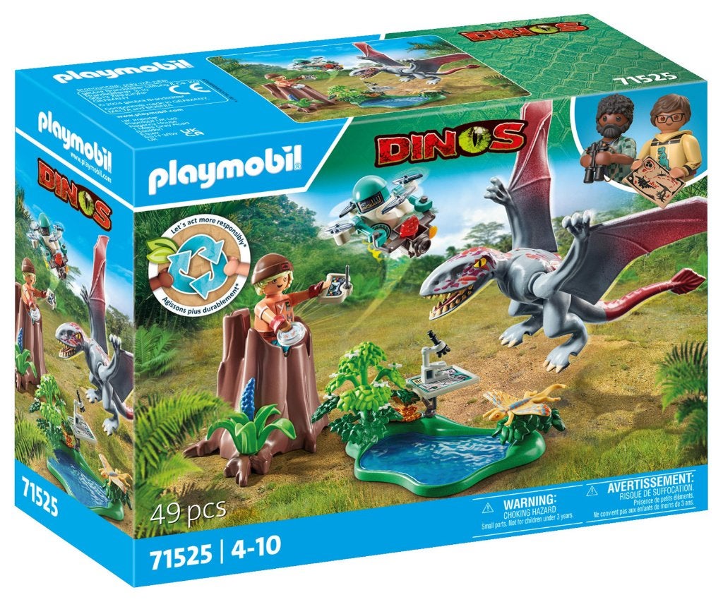 PLAYMOBIL Dino 71525 Observatiepost Dimorphodon 49 delig, Complete set, Overige typen, Nieuw, Ophalen of Verzenden