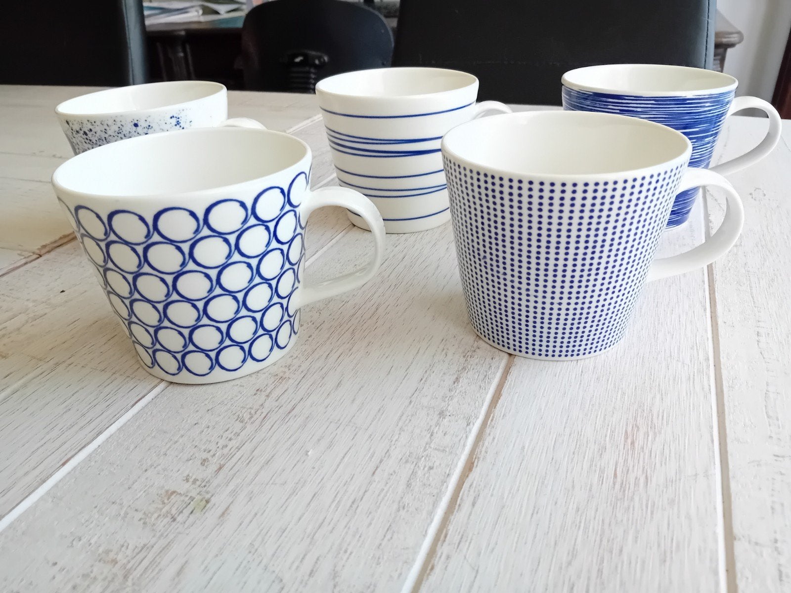 5 ROYAL DOULTON - Pacific - Bekers / mokken 0,45l Set/5 (mix, Ophalen of Verzenden, Zo goed als nieuw, Overige stijlen, Kop(pen) en/of Schotel(s)