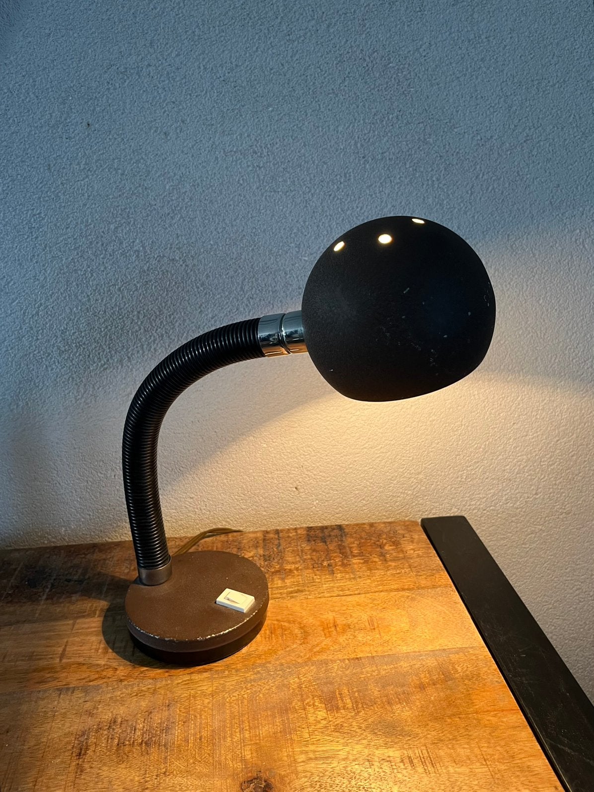 Vintage Herda Tafellamp of bureaulamp, Ophalen of Verzenden, Zo goed als nieuw, Design, Bureaulamp