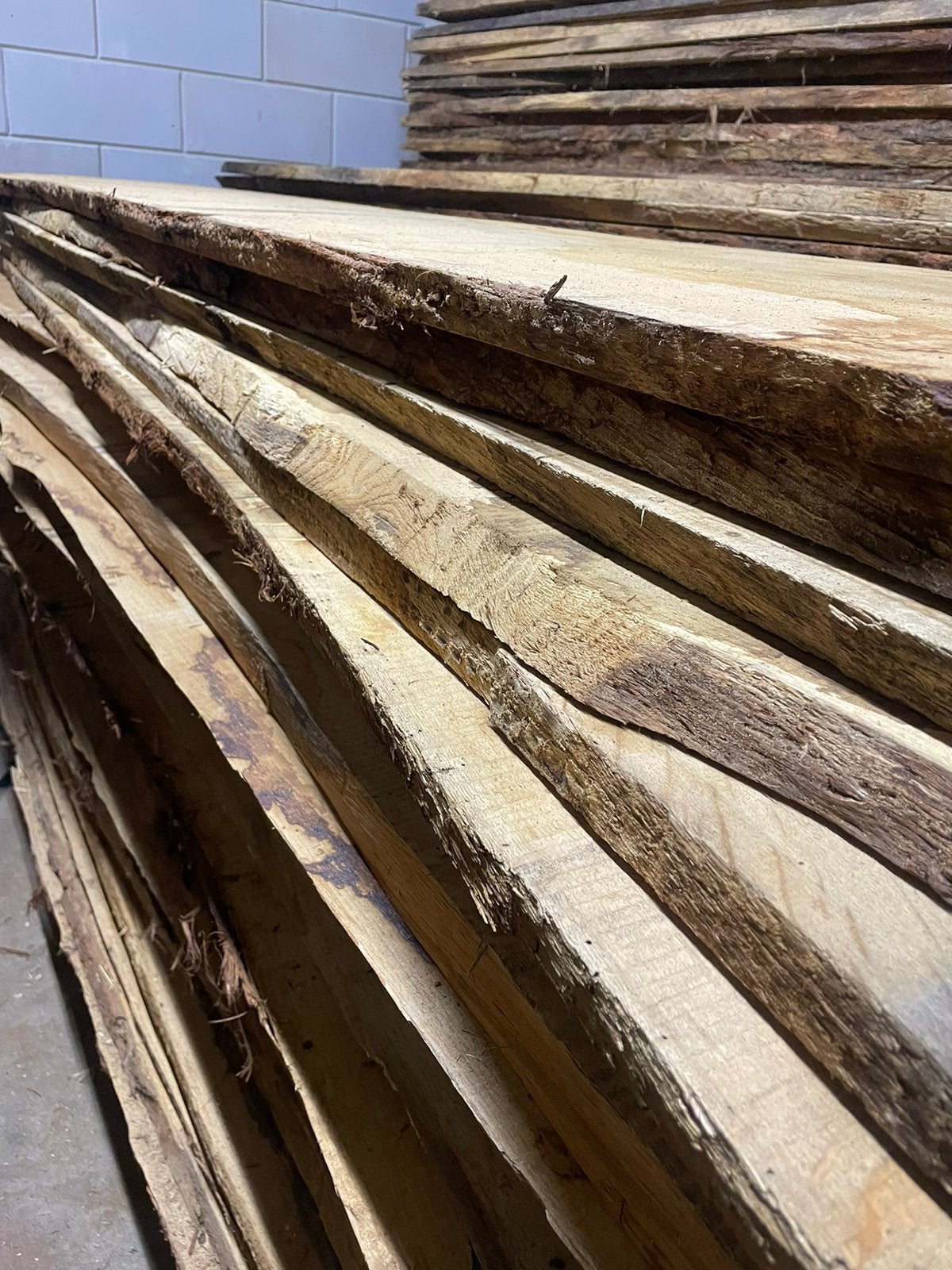 Partij 40-45cm breed eiken planken schaaldelen, Ophalen, Nieuw, 250 cm of meer, Planken