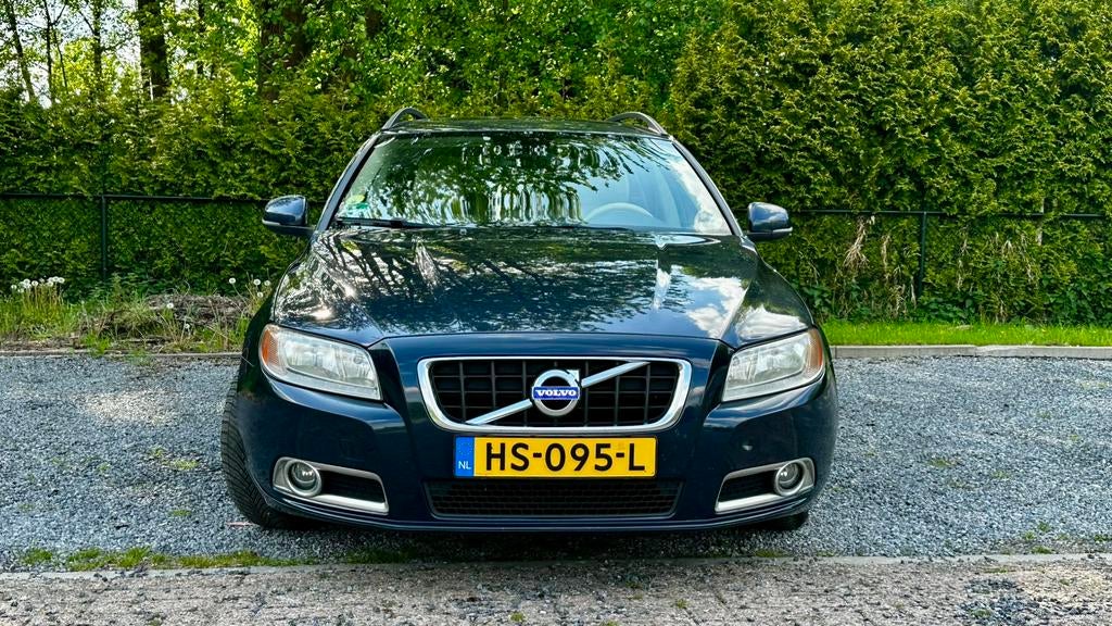 Volvo V70 1.6D | Automaat | 2012 | Blauw | Beige leder, Auto's, Euro 5, Beige, 4 cilinders, Blauw