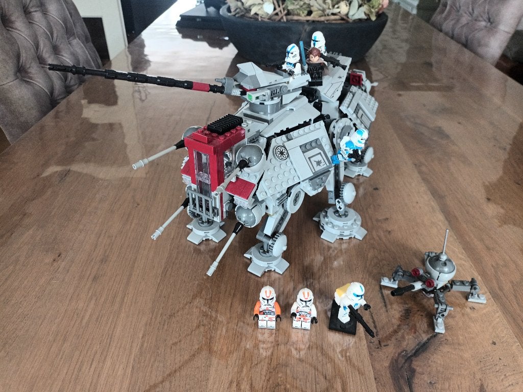 Lepin star wars At-Te met custom clone trooper minifguren, Star Wars, Lego, Compleet, Ophalen of Verzenden