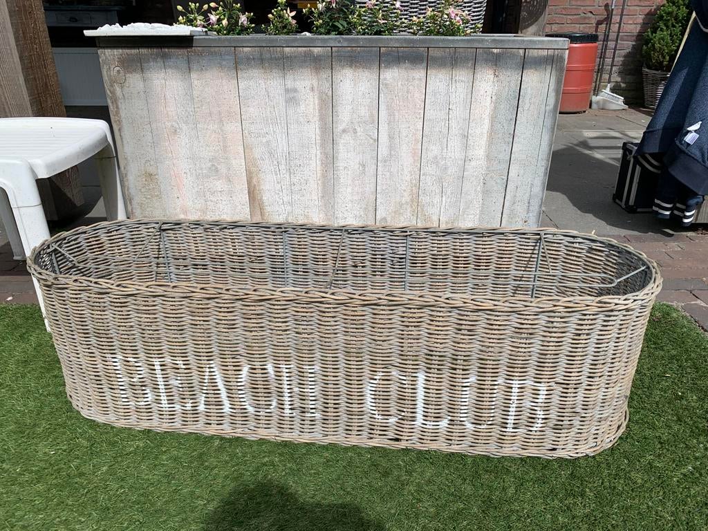 Rotan grote lampekap, Ophalen, Gebruikt, Riviera maison, 50 cm of meer