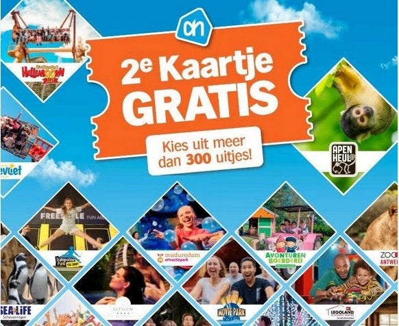 AH dagje uit zegels (voor 2e kaartje gratis), Albert Heijn, Ophalen of Verzenden