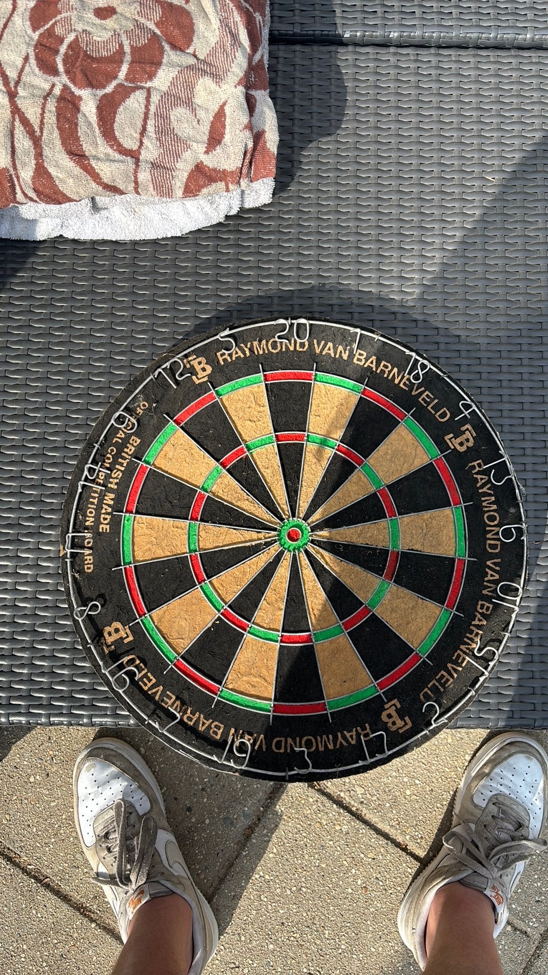 Raymond van barneveld Dartbord, Sport en Fitness, Darts, Ophalen of Verzenden, Zo goed als nieuw, Dartbord