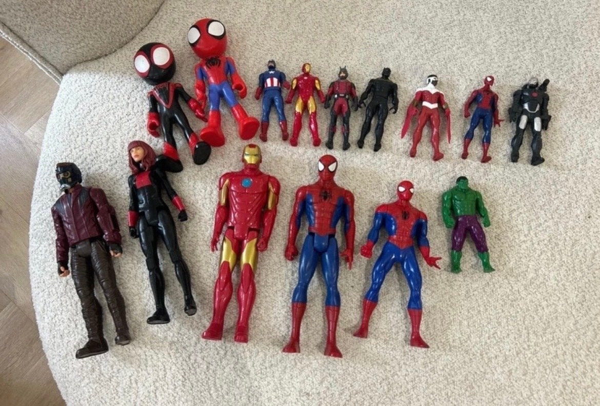 Grote collectie Marvel en Spider-Man actiefiguren, Ophalen of Verzenden, Gebruikt