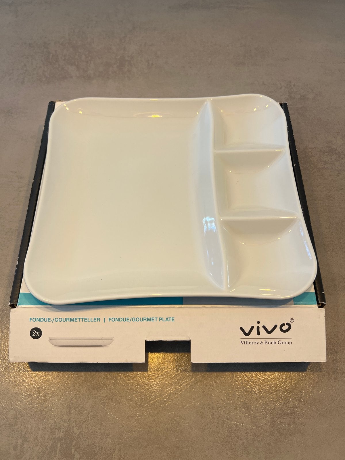 Vivo Gourmet Borden 2x Nieuw in Doos - Villeroy & Boch Group, Vivo, Nieuw, Ophalen of Verzenden, Bord(en)