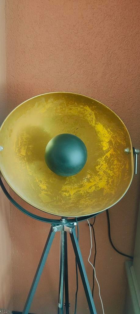 Design vloerlamp met unieke halve bol, Ophalen of Verzenden
