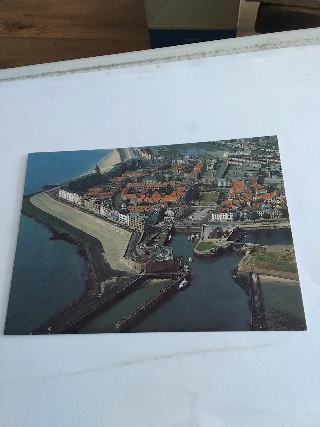 Oude ansichtkaart Vlissingen Luchtfoto, Ophalen of Verzenden, 1960 tot 1980, Gelopen, Zeeland