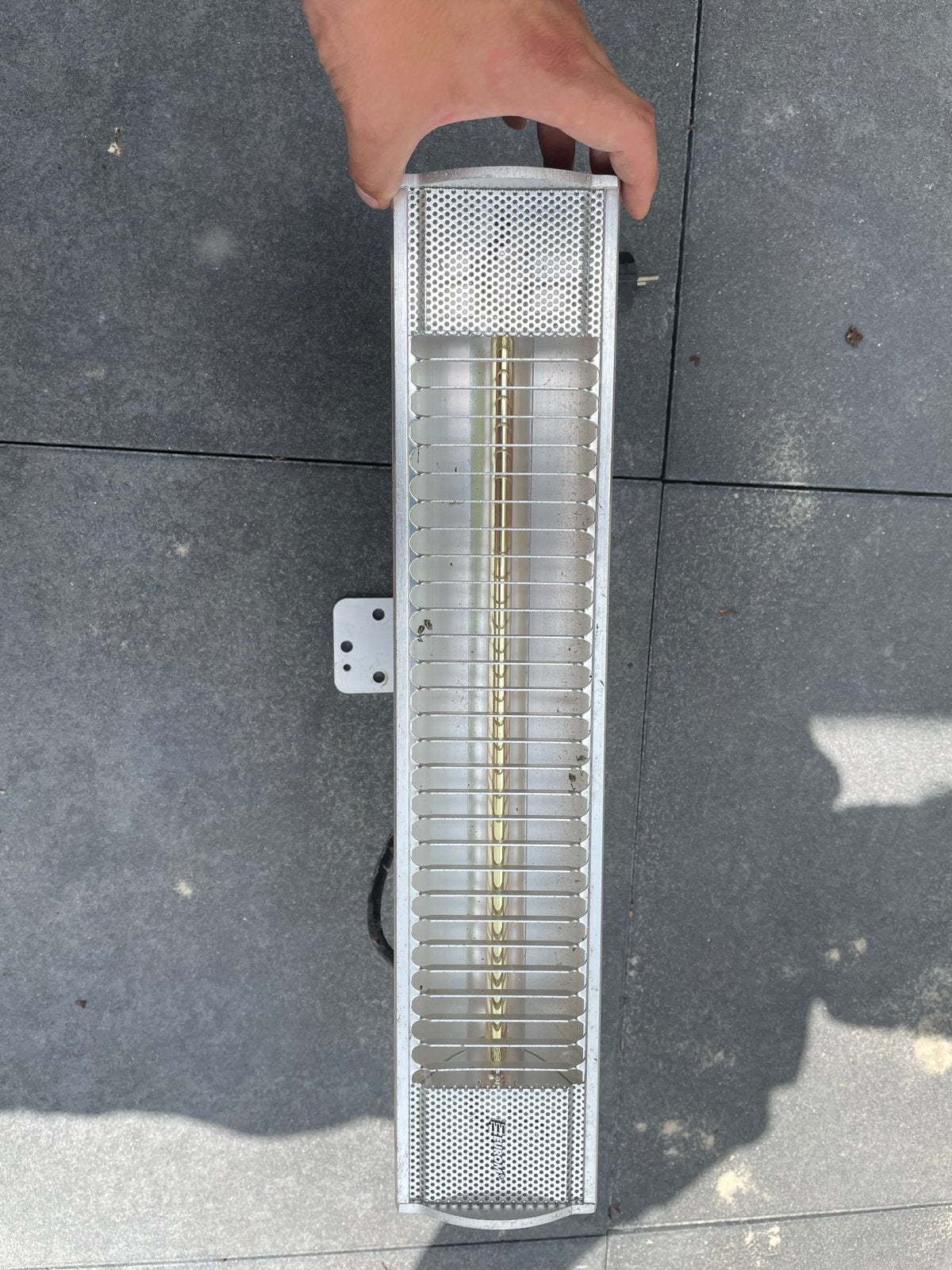 Eurom Golden 1800 Comfort Terrasverwarmer, Tuin en Terras, Terrasverwarmers, Elektrisch, Gebruikt, Ophalen of Verzenden, Waterbestendig