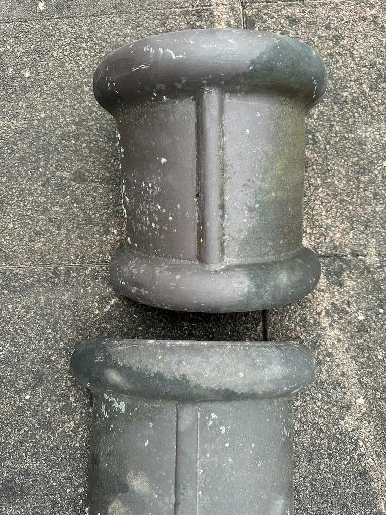 Nokvorstpan keramisch., Doe-het-zelf en Verbouw, Dakpannen en Dakbedekking, Ophalen, Steen of Klei, Zo goed als nieuw, 15 m² of meer