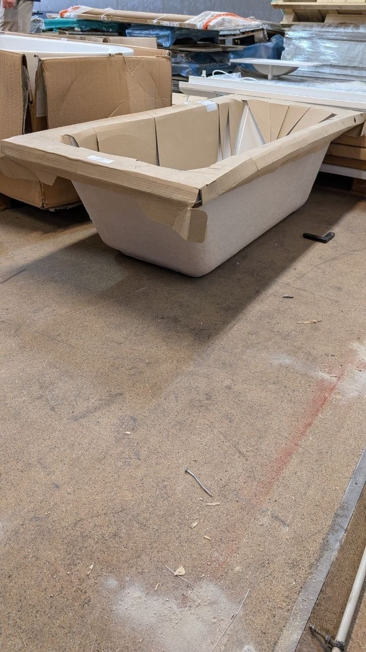 Sanindusa bad- 170x75cm wit, Doe-het-zelf en Verbouw, Sanitair, Ophalen, Nieuw, Bad