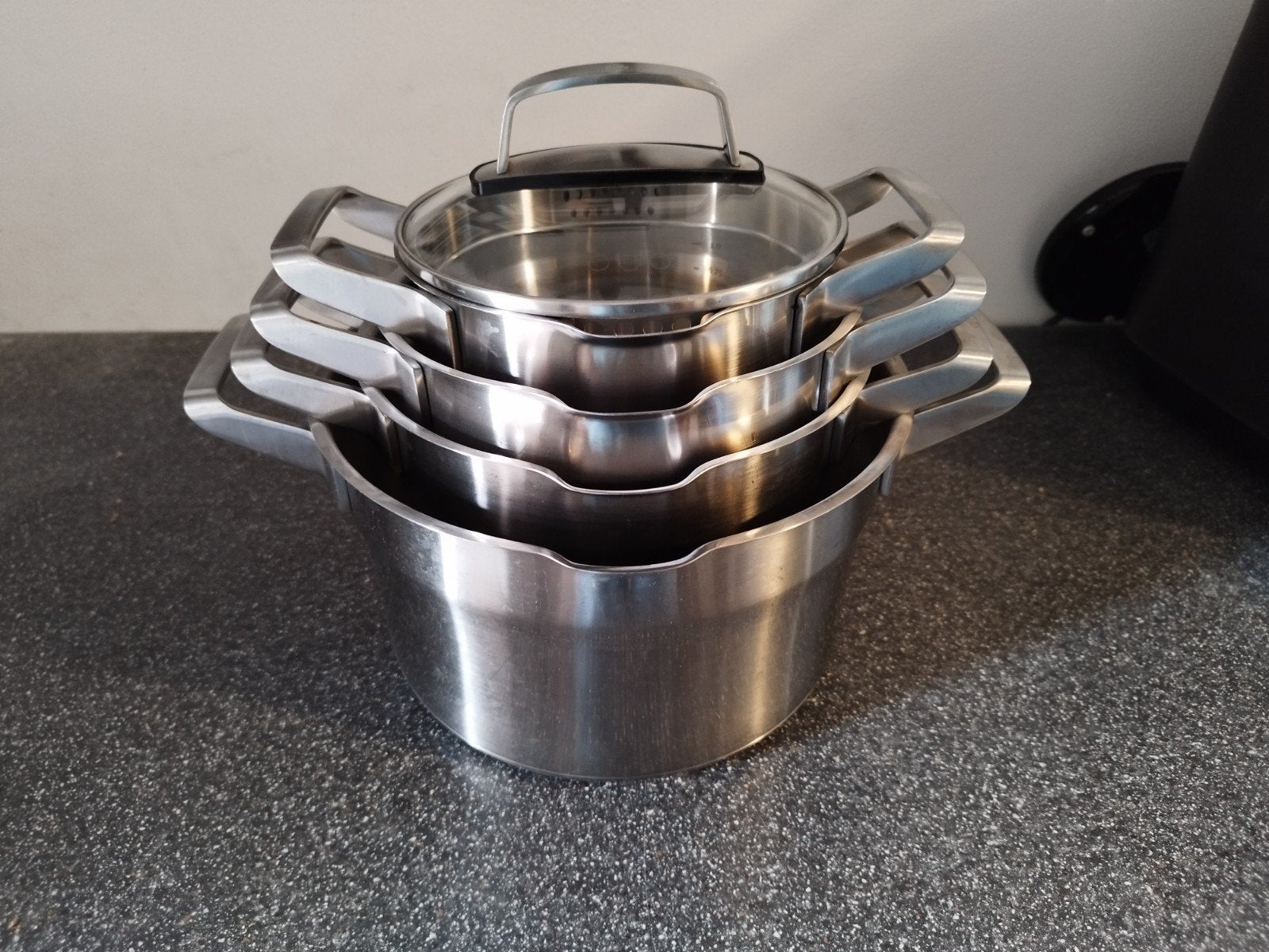 5-delige pannenset BK premium+, Huis en Inrichting, Keuken | Potten en Pannen, Ophalen, Pannenset