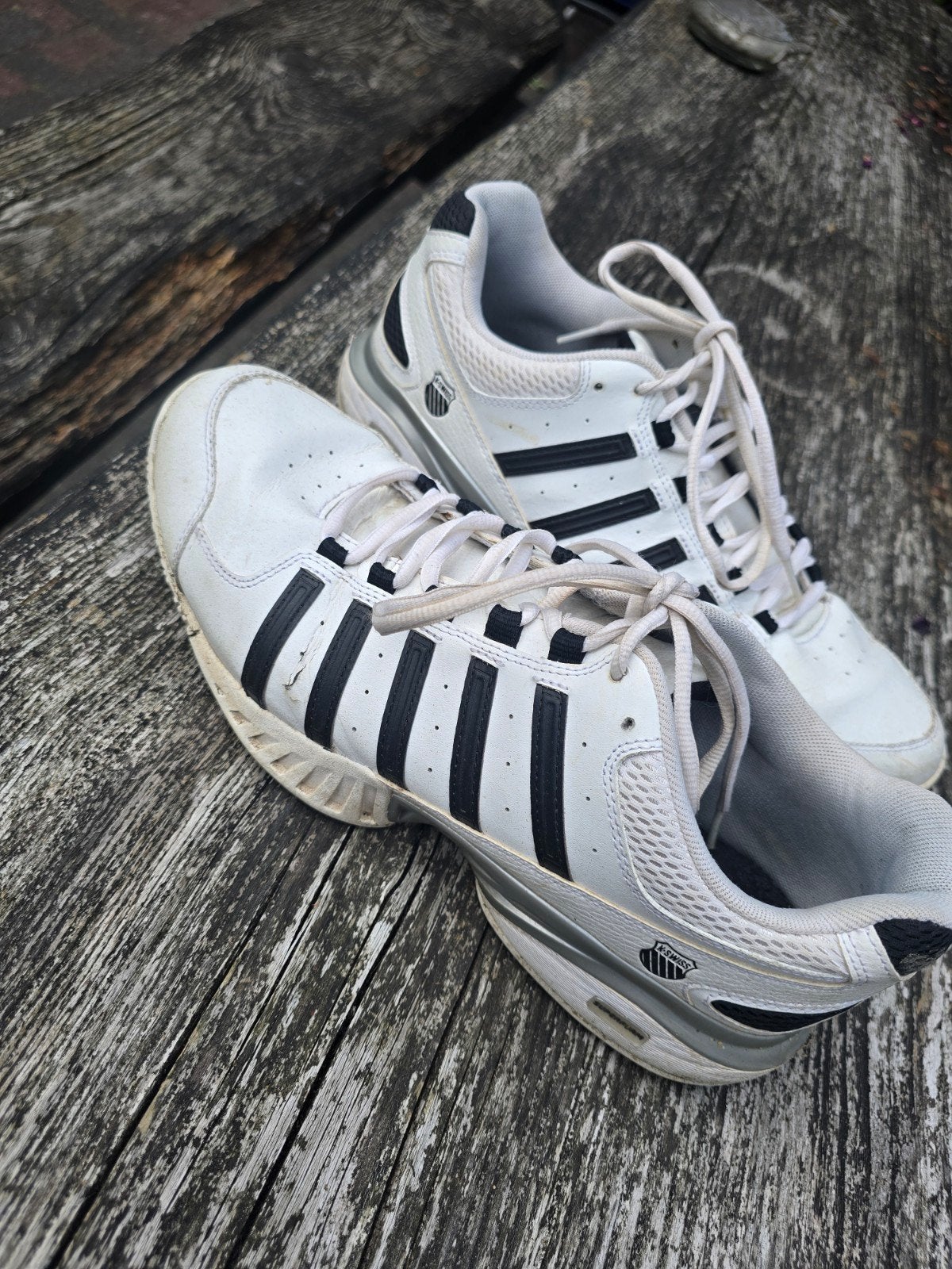 K-Swiss tennisschoenen maat 46, K-Swiss, Ophalen of Verzenden, Gedragen, Wit