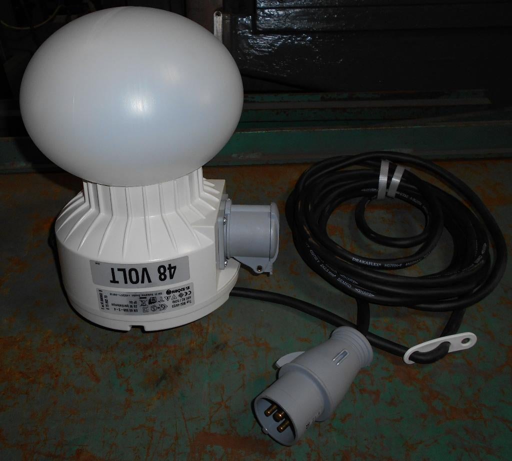 Looplamp, bouwverlichting, El Bjorn, 48 volt, doorlussen, Ophalen of Verzenden, Nieuw, Minder dan 50 watt, Lamp met armatuur