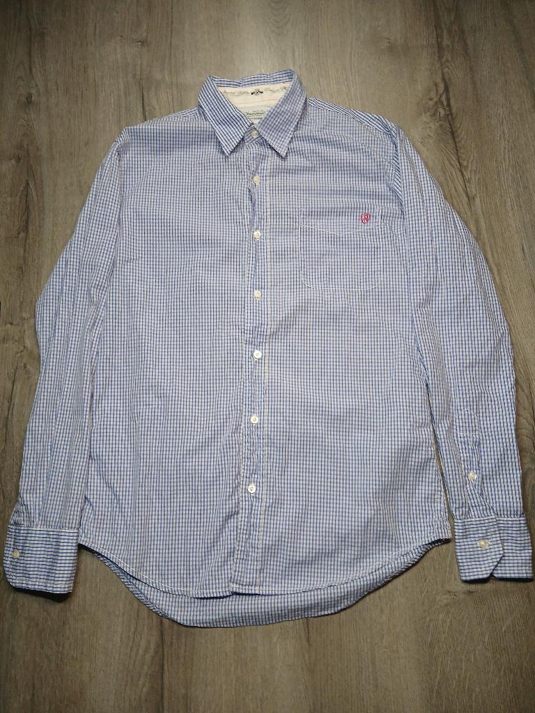 replay poplin, Blauw, Gedragen, Replay, Halswijdte 39/40 (M)
