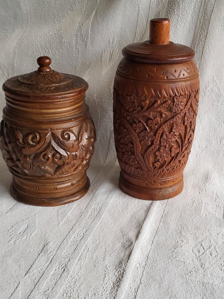 set van Vintage ronde tabakspotten, Antiek en Kunst, Ophalen of Verzenden