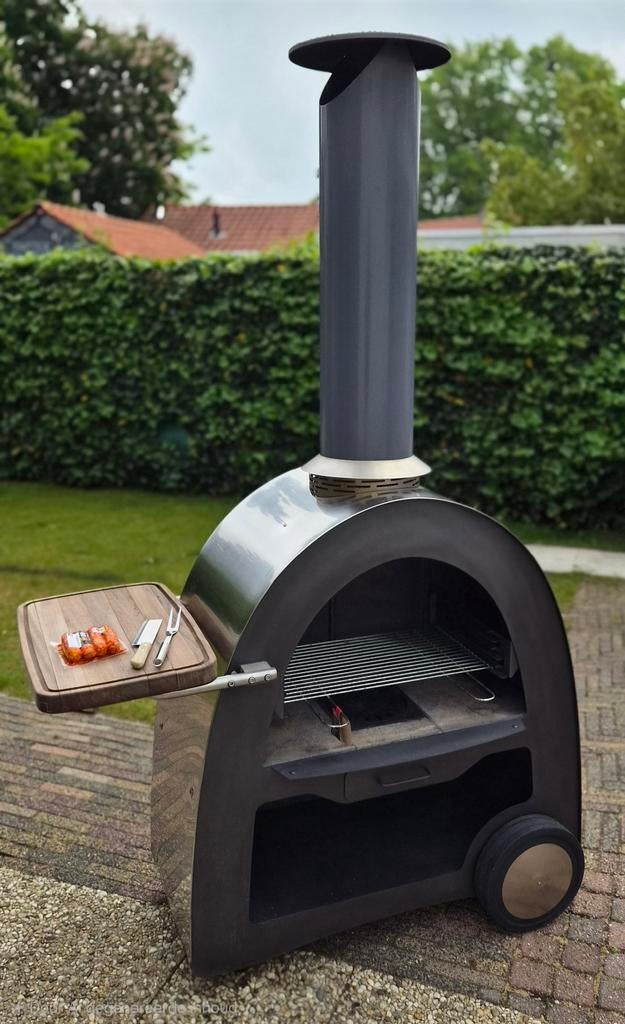 Valckx Cocina Jardín Mobiele Tuinhaard/BBQ/Braai, Tuin en Terras, Houtskoolbarbecues, Ophalen, Zo goed als nieuw, Met accessoires